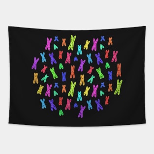 Condensed Chromosomes Pattern: Neon Tapestry