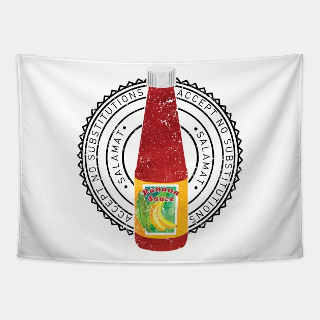 Banana Sauce Tapestry by Perpetual Brunch