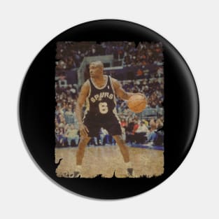 Avery Johnson #6 in San Antonio Spurs Pin