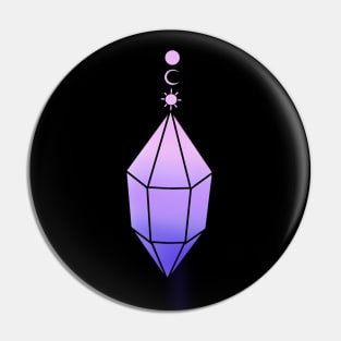 Bi Pride Flag Witchy Pendant Pin