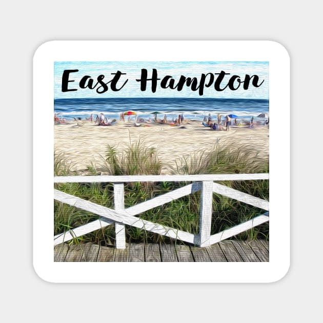Main Beach East Hampton Magnet by Degroom