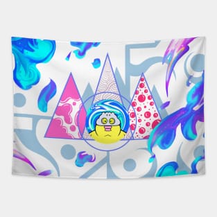 Dope fat boy cartoon illustration Tapestry