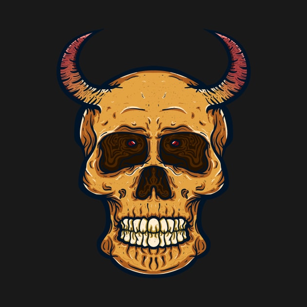 Skull head long horn by Dzulhan