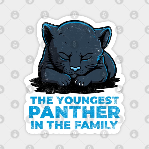 Youngest panther in the family Magnet by Digital Borsch