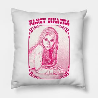 Nancy Sinatra // Retro Style Fan Design Pillow