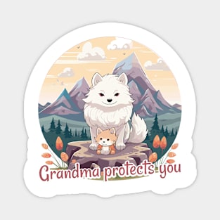 Grandma protects you Magnet