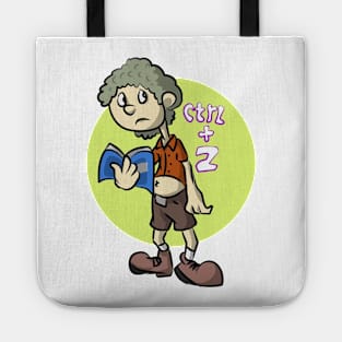 Cartoon undo Ctrl+z Tote