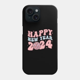 Disco Happy new Year 2024 Groovy Phone Case