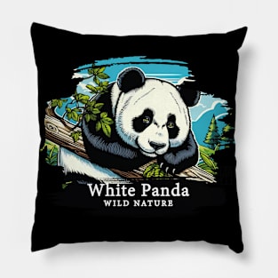 White Panda - WILD NATURE - WHITE PANDA -1 Pillow