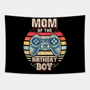 Mom Of The Birthday Boy Matching Video Gamer Birthday Tapestry