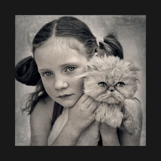 A Girl and her Cat by micklyn