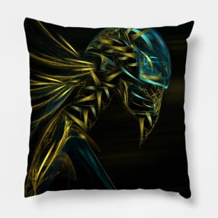 Collider - Fractal Visionary - Alien - Manafold Art Pillow