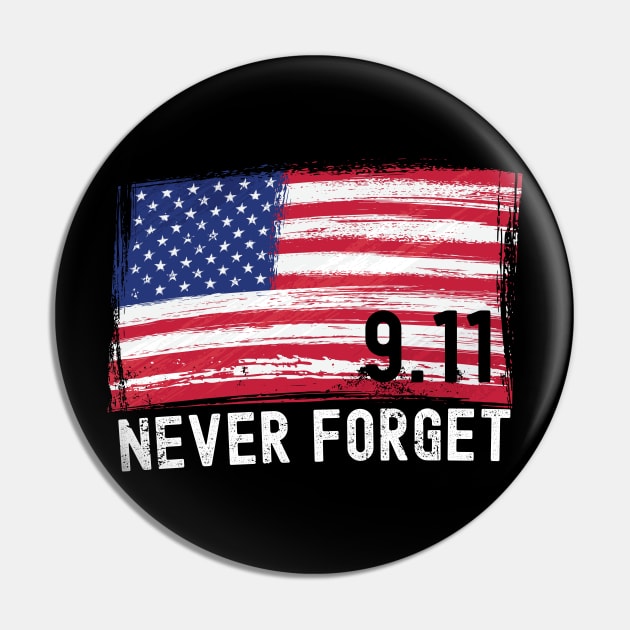 9/11 Never Forget 20th Anniversary Pin by apparel.tolove@gmail.com