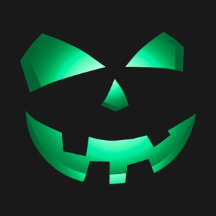 Green Pumpkin Face T-Shirt