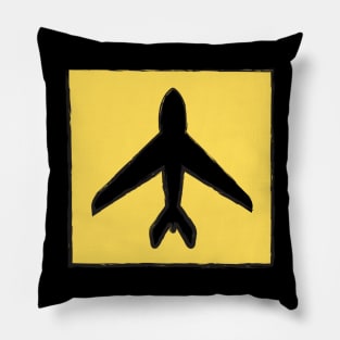 Yellow Plane Pillow