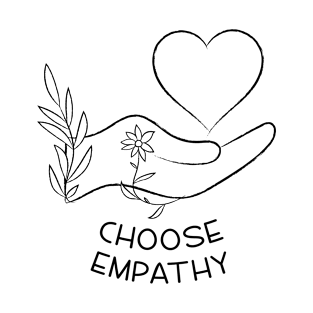 Choose Empathy | Line Art Design T-Shirt