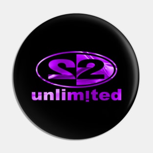 2 UNLIMITED - purple gold collector edition dance music 90s Pin