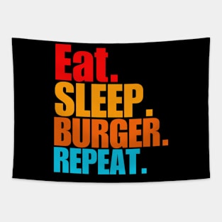 Eat sleep burger repeat Tapestry