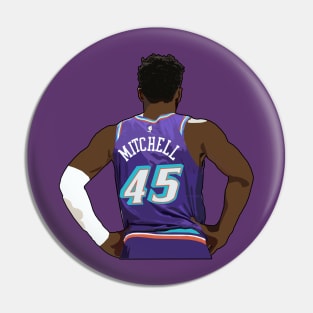 Donovan Mitchell Throwback Utah Jazz Pin