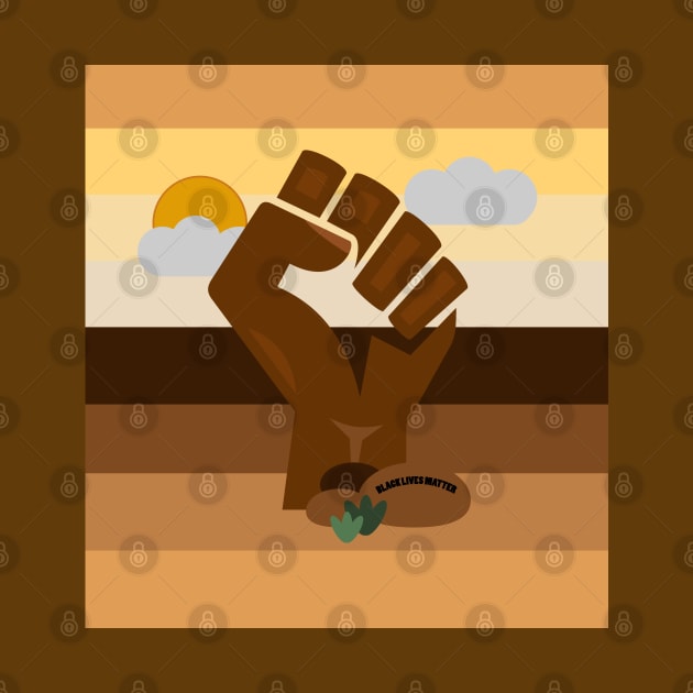 Black Power Fist Black Lives Matter by blackartmattersshop