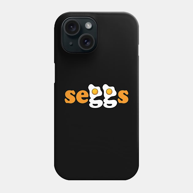 Seggs Meaning pronunciation similar Word with Cute Eggs design Phone Case by FamiStore