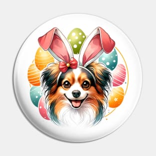 Russian Toy with Bunny Ears Celebrates Easter Day Pin