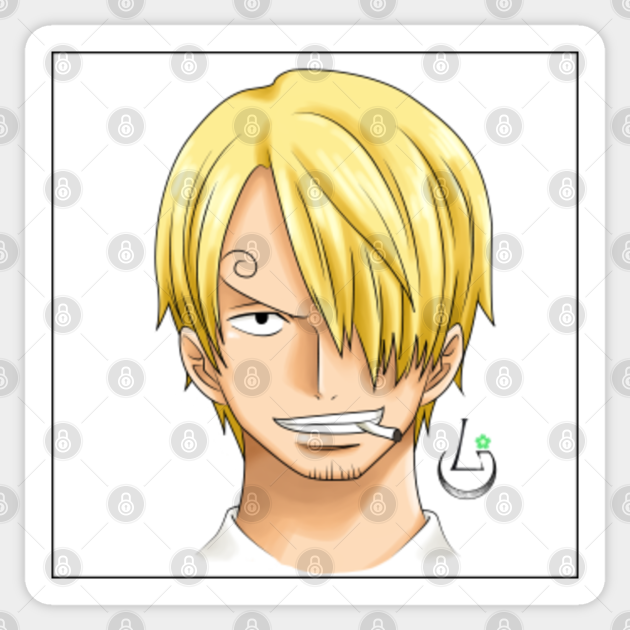 Sanji Vinsmoke Portrait Sanji Vinsmoke Pegatina Teepublic Mx