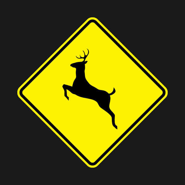 Deer Xing Sign by GloopTrekker