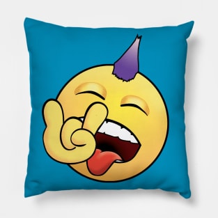 Rock On Emoji Pillow