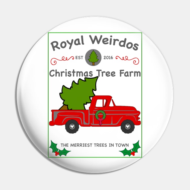 Royal Weirdos Christmas Tree Farm Pin by WeirdGear