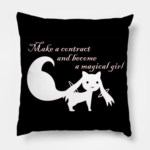 Kyubey Madoka Magica Pillow by OtakuPapercraft