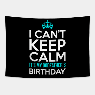 I Cant Keep Calm Its My Girlfriends Birthday Party Tapestry