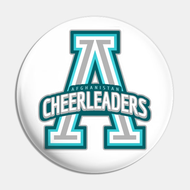 Afghanistan Cheerleader Pin by Tip Top Tee's