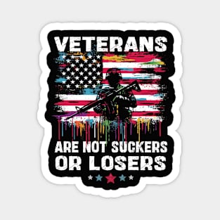 Veterans Are Not Suckers Or Losers Magnet