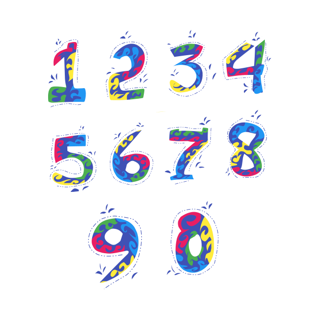 Numbers 1-9 by Fadmel