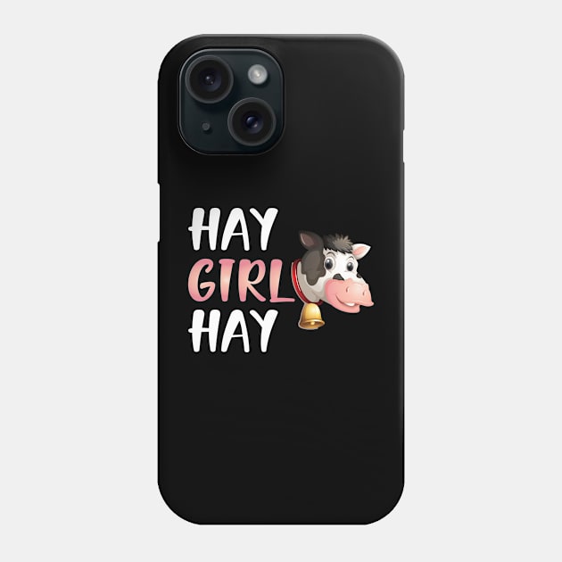 Cow Girl - Hay Girl Hay Phone Case by KC Happy Shop