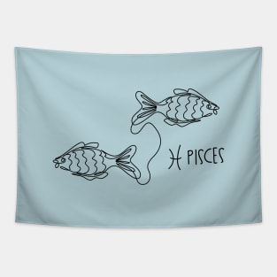 Pisces. Astrological zodiac sign. Tapestry