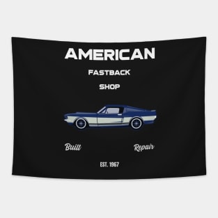 FastBack Vintage Car Tapestry