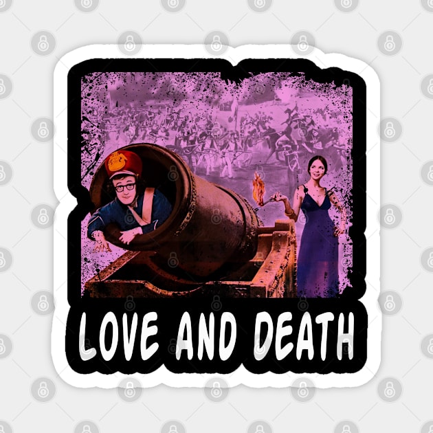 War and Whimsy Love and Movie Tee Magnet by Doc Gibby