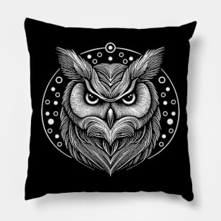 Owl Sketch Pillow