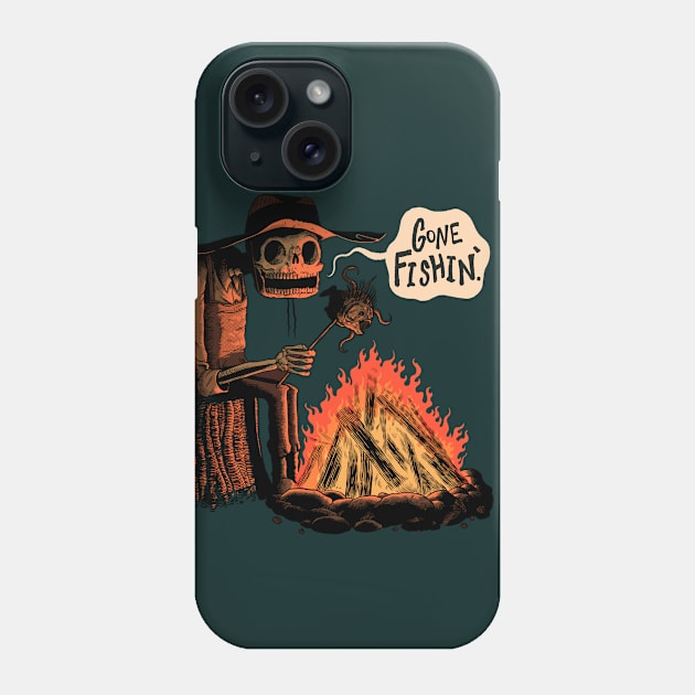 Gone Fishin' Phone Case by The Spooky King