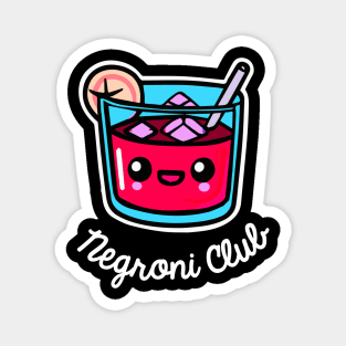 Cute Negroni Club Funny Bartender Retro Magnet