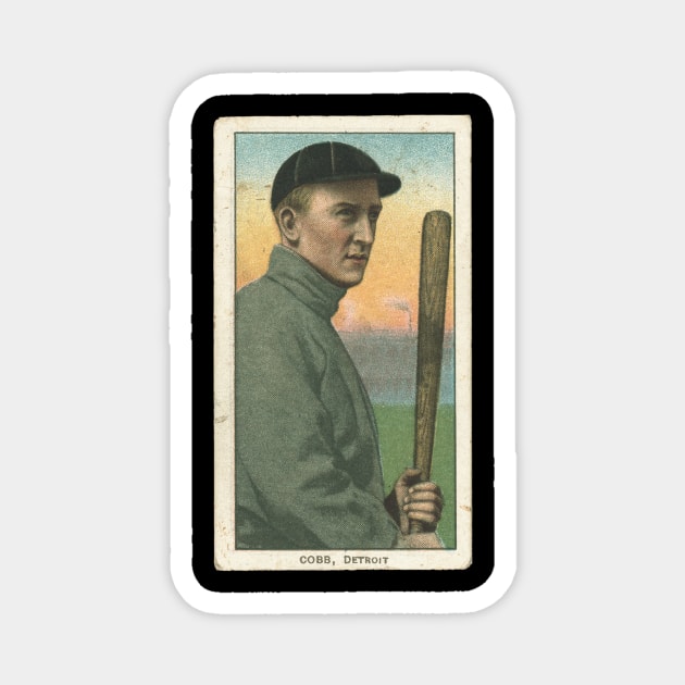 Ty Cobb 1909-1911 T206 Baseball Card Magnet by BlackBoxHobby