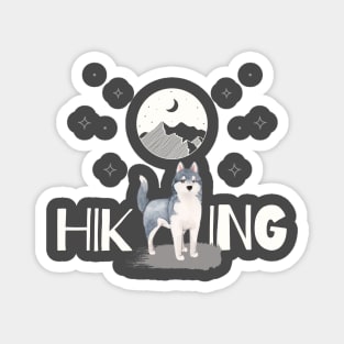 Hiking Dog Magnet