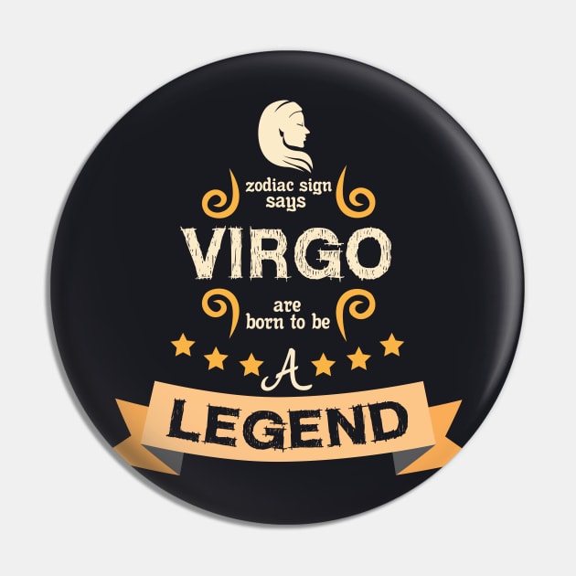 virgo, born legend Pin by ThyShirtProject - Affiliate