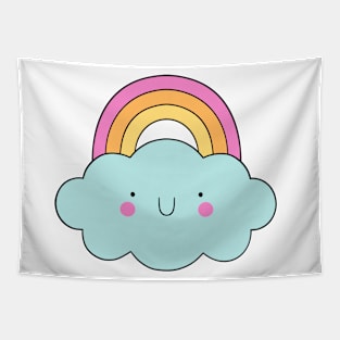 Rainbow & Cloud Tapestry