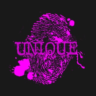 Unique Pink Thumbprint T-Shirt