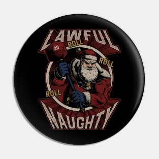 RPG - Christmas Santa Alignment - Lawful Naughty Pin