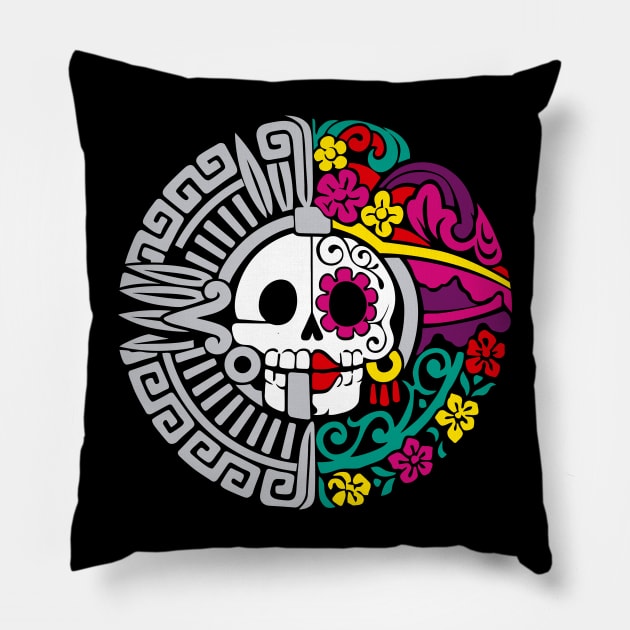 dia de los muertos Pillow by Planet of Tees