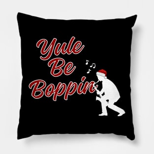 Yule Be Boppin | Saxophone Christmas Pillow